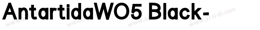 AntartidaWO5 Black字体转换